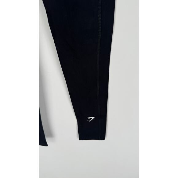 GymShark High Rise Running Leggings Black Womens Small New B4A8T Activewear - Picture 10 of 12